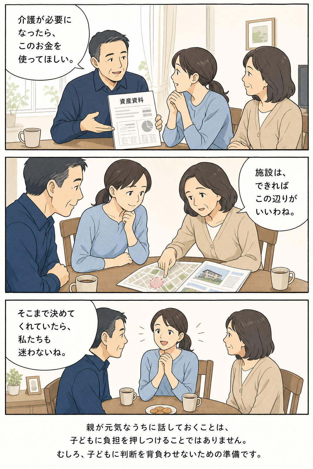 子どもに判断を背負わせないための話し合い