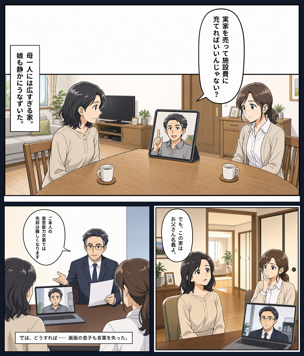 自宅売却をめぐる家族会議